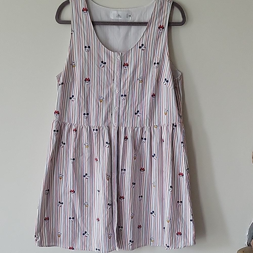 Disney Mickey, Minnie, and Donald Stripe dress XL